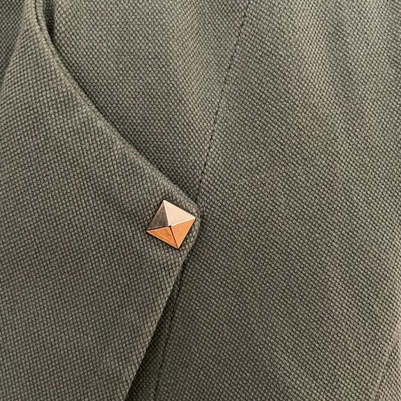 H&M Soft Olive Green Structured Blazer Sz 2 XS - Picture 3 of 8